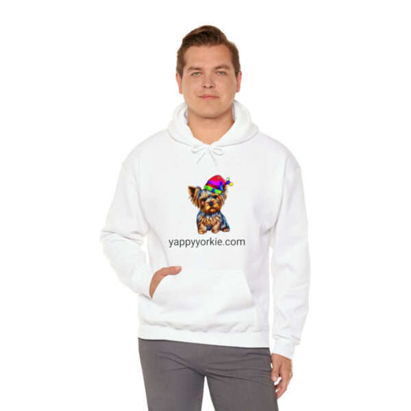 Unisex Heavy Blend™ Christmas Yorkie Grey Hooded Sweatshirt - Image 17