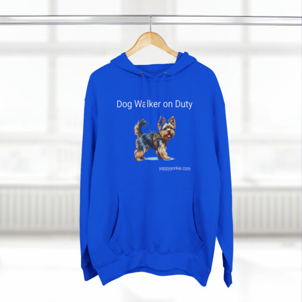 Unisex Premium Yorkie Dog Walker Pullover Hoodie - Image 4