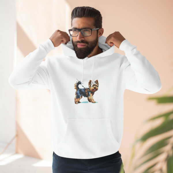 Unisex Premium Yorkie Dog Walker Pullover Hoodie - Image 11