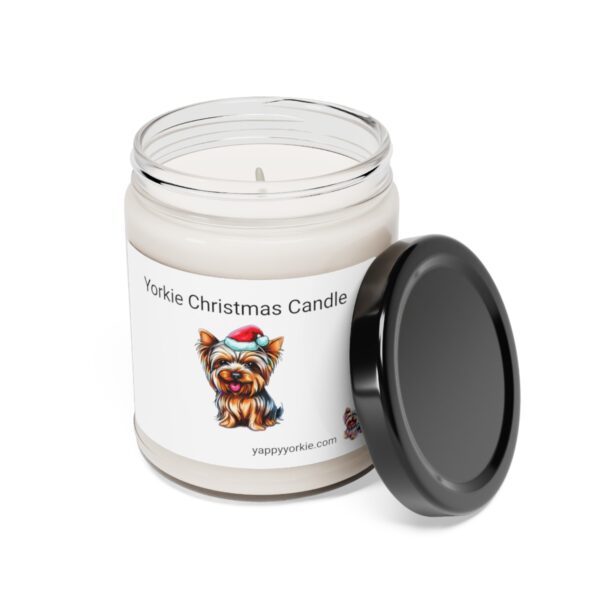 Scented Soy Yorkie Chistmas Candle, 9oz - Image 12