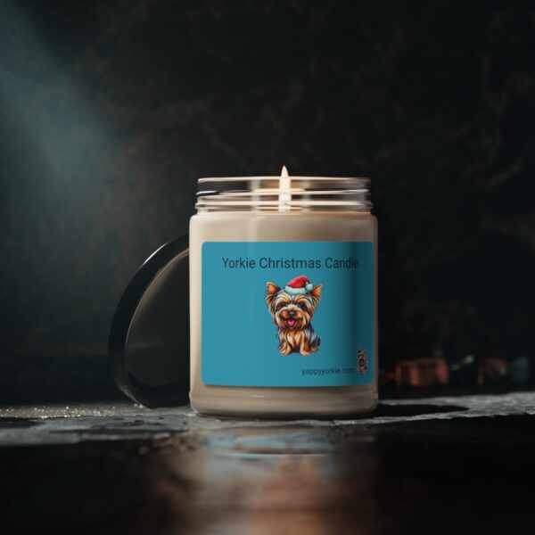 Scented Soy Yorkie Chistmas Candle, 9oz - Image 20