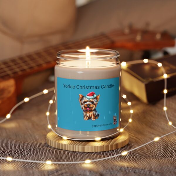 Scented Soy Yorkie Chistmas Candle, 9oz - Image 16