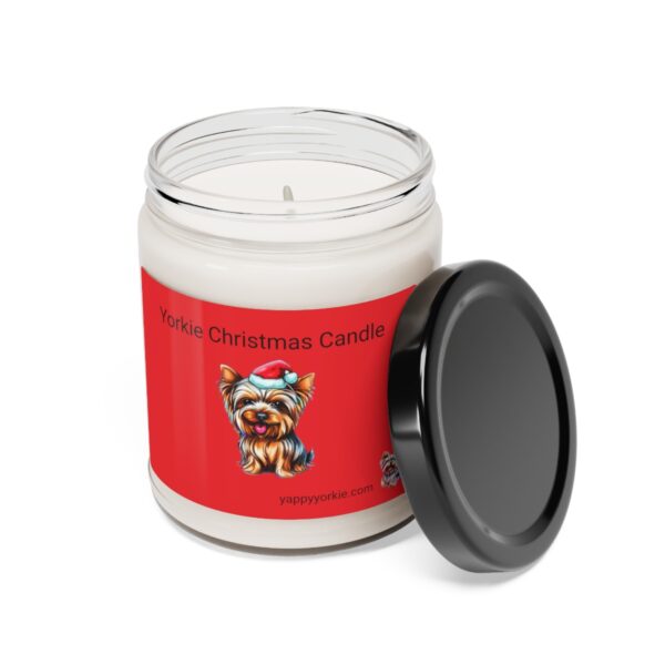 Scented Soy Yorkie Chistmas Candle, 9oz - Image 2