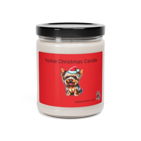 Scented Soy Yorkie Chistmas Candle, 9oz