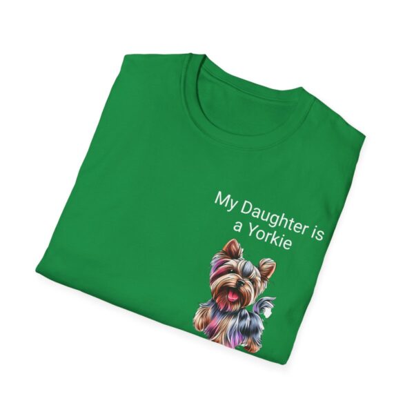 Unisex Softstyle My Daughter is a Yorkie T-Shirt - Image 40