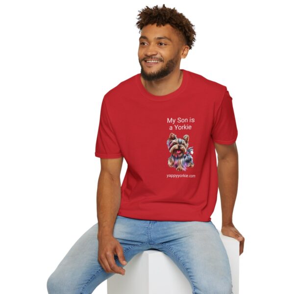 Unisex Softstyle My Son is a Yorkie T-Shirt - Image 12