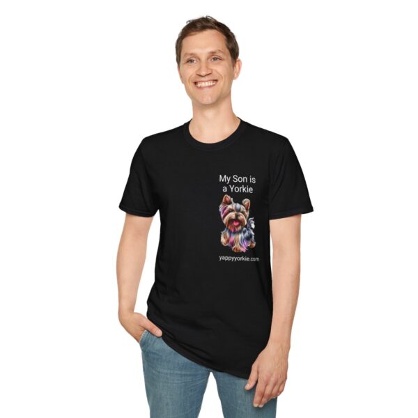 Unisex Softstyle My Son is a Yorkie T-Shirt - Image 19