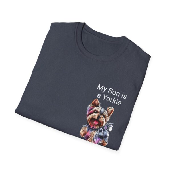 Unisex Softstyle My Son is a Yorkie T-Shirt - Image 88