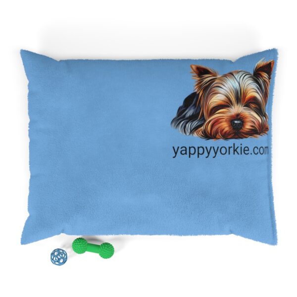 Blue Cozy Yorkie Pillow Bed