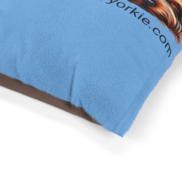 Blue Cozy Yorkie Pillow Bed - Image 2