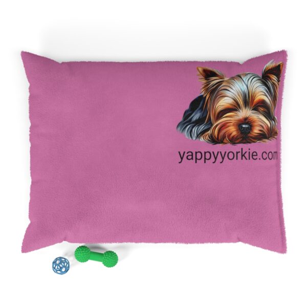 Pink Cozy Yorkie Pillow Bed