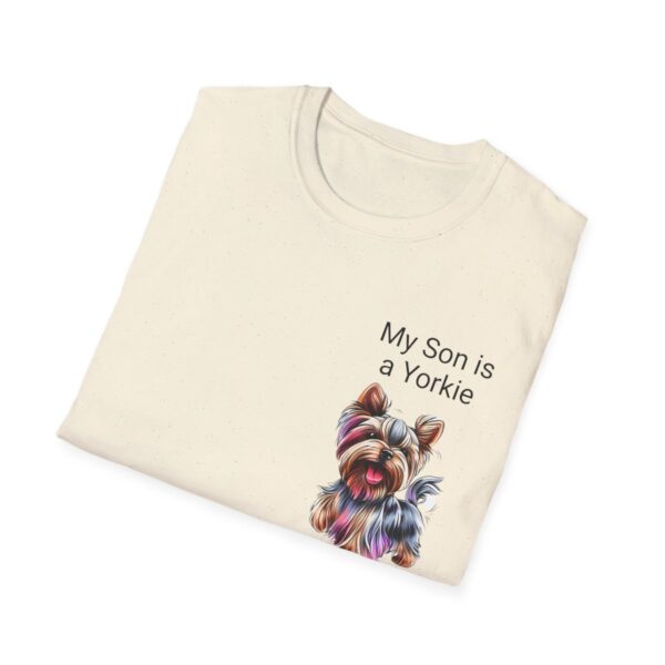 Unisex Softstyle My Son is a Yorkie T-Shirt - Image 28