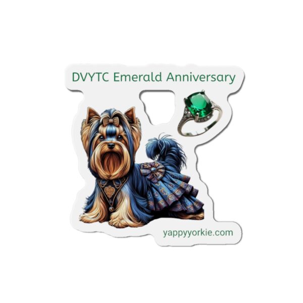 DVYTC Emerald Anniversary Die-Cut Magnet - Image 4