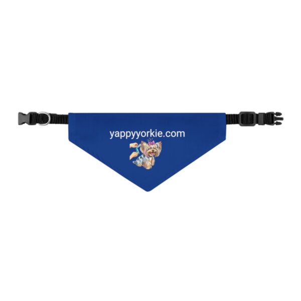 Yorkie Groomer Bandana Collar Blue