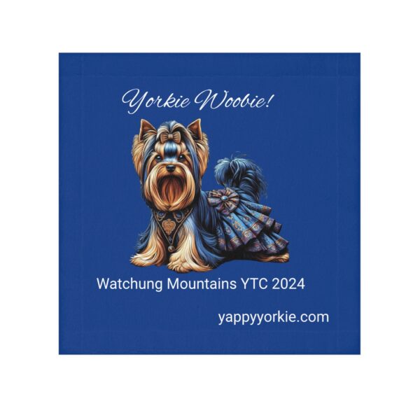 2025 Watchung Mountains Yorkshire Terrier Club 13' X 13" Yorkie Woobie Blue