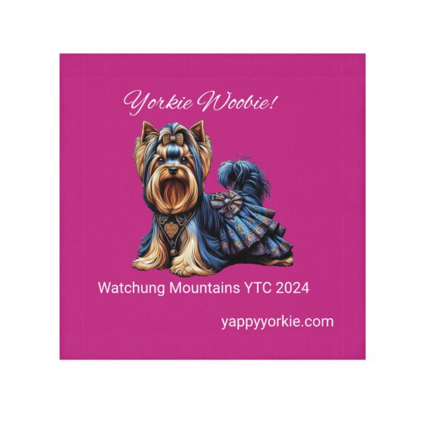 2025 Watchung Mountains Yorkshire Terrier Club 13' X 13" Yorkie Woobie Pink