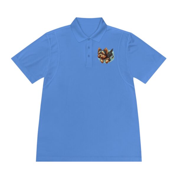 Yorkie Summer SPLASH 3-button Polo Shirt - Image 4