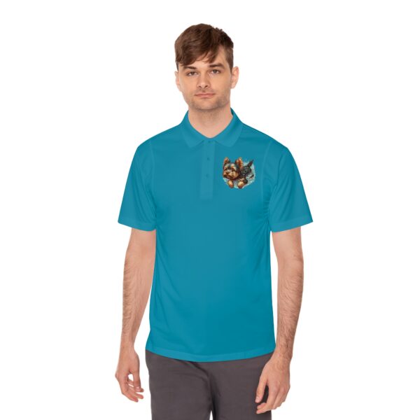 Yorkie Summer SPLASH 3-button Polo Shirt - Image 3