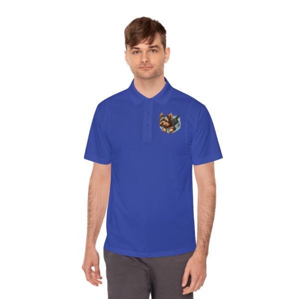 Yorkie Summer SPLASH 3-button Polo Shirt - Image 9