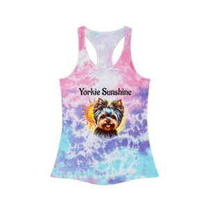 Yorkie Sunshine Tie Dye Beach Ware Tank Top