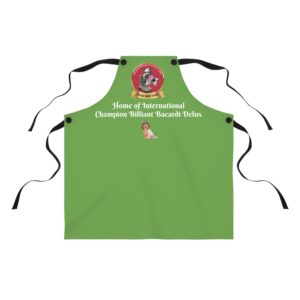 Roman Empire Yorkies Green Work Apron