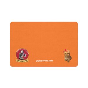 Exotic Amber Yorkie Food Mat