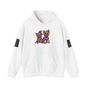 Elite Yorkies Holloween Yorkie Hoodie – Cute Dog Face Graphic Sweatshirt